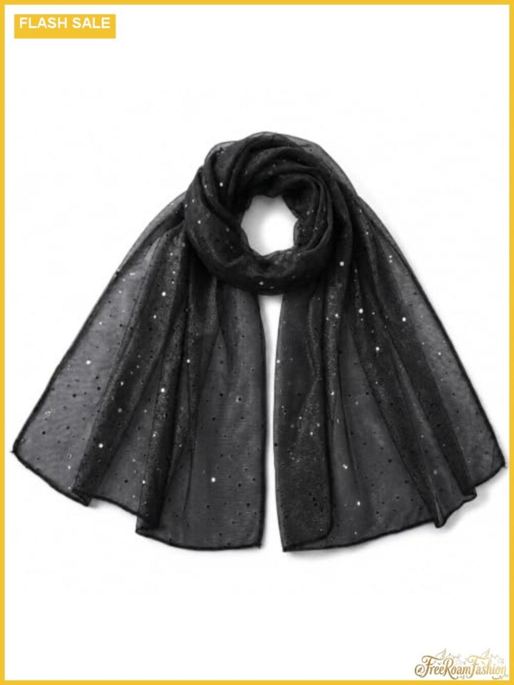 Sequin Bandana Shawl Wrap Sparkling Headscarf for Women Lightweight